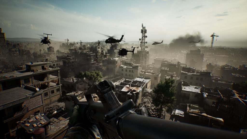 Military action in Delta Force.