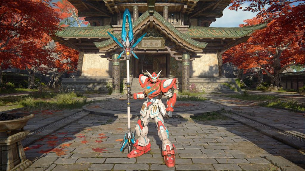 A Gundam in Naraka: Bladepoint.