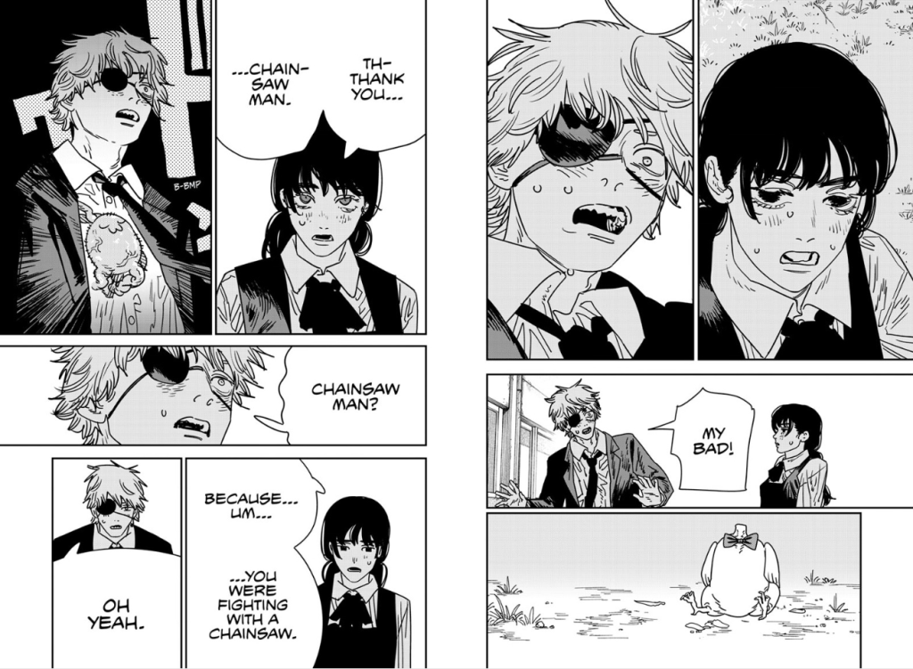 A screenshot from Chainsaw Man Chapter 232 | Credits: Shueisha