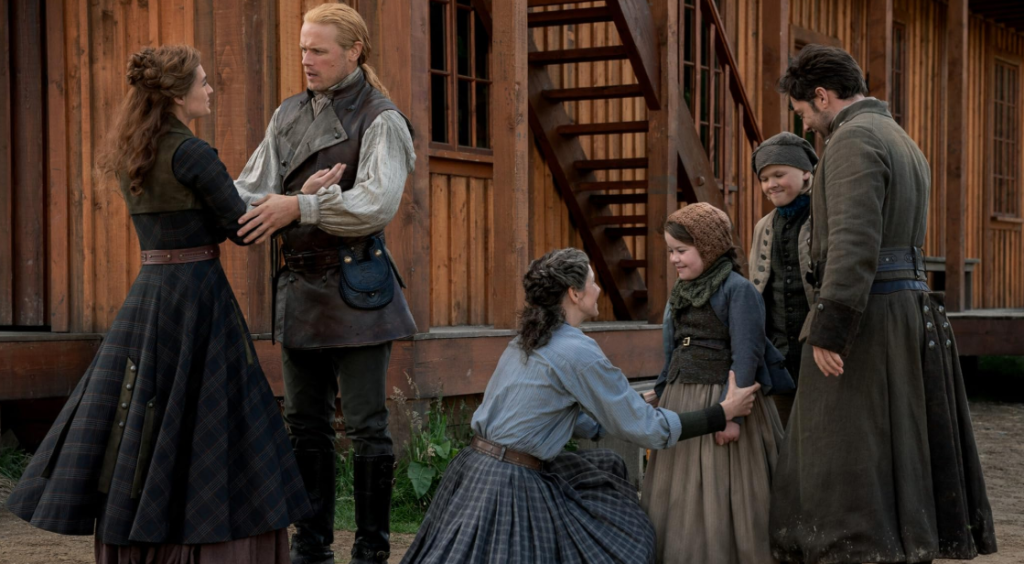 Blake Johnston-Miller, Rosa Morris, and Richard Rankin in Soul of a Rebel outlander (2026)