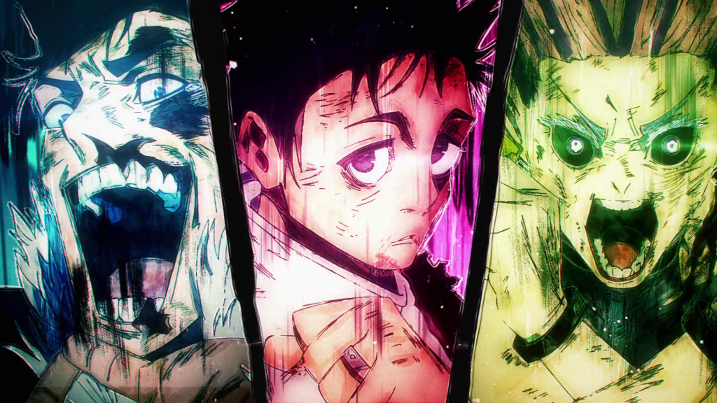 Three Way Domain Expansion in Jujutsu Kaisen anime episode