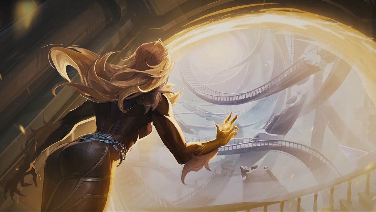 Marvel Rivals trailer scene showing Black Cat using a ring to open a portal.