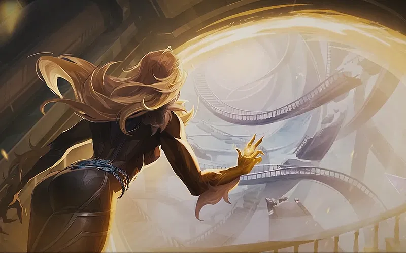 Release Date and Everything We Know So Far 2 Marvel Rivals trailer scene showing Black Cat using a ring to open a portal.