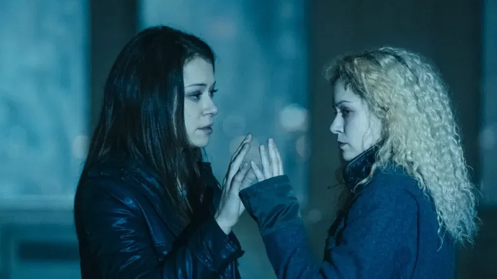 a still from orphan black via amc+