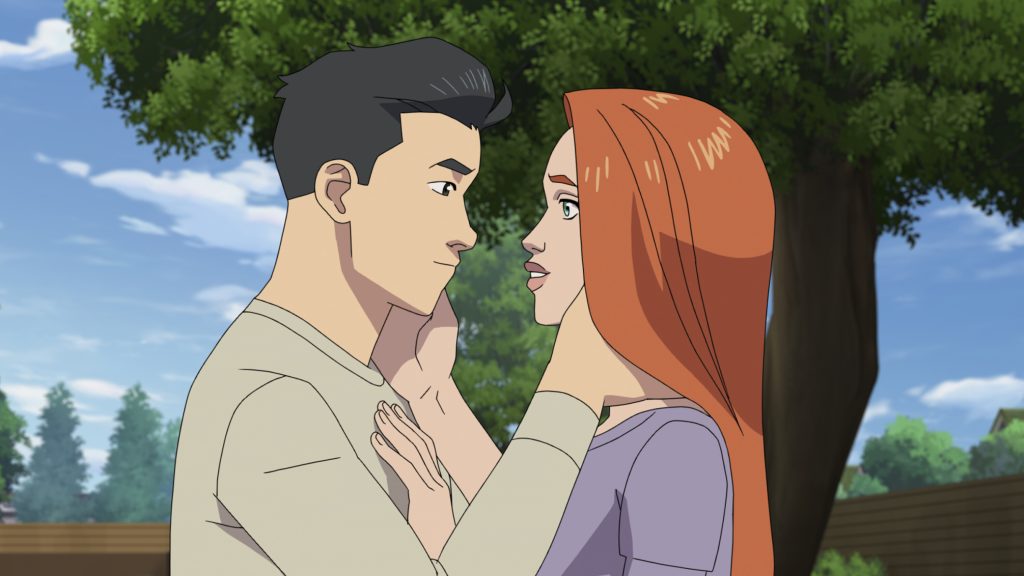 Invincible Season 4 Episode 5 Spoiler Recap: "Give Us A Moment" 12 Invincible (Steven Yeun), Atom Eve (Gillian Jacobs)