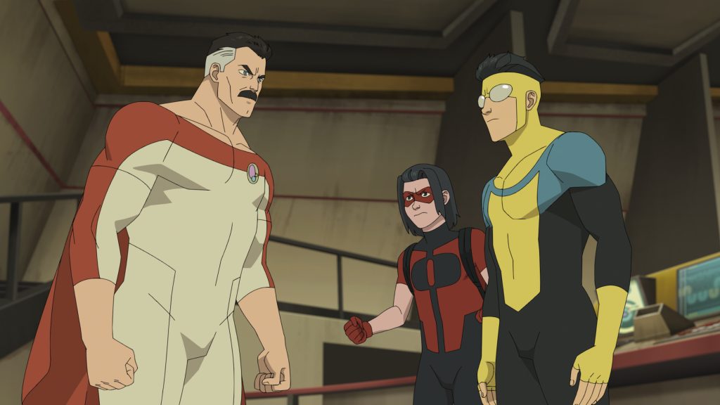 Invincible Season 4 Episode 5 Spoiler Recap: "Give Us A Moment" 11 Omni-Man (JK Simmons), Oliver Grayson (Christian Convery), Invincible (Steven Yeun)