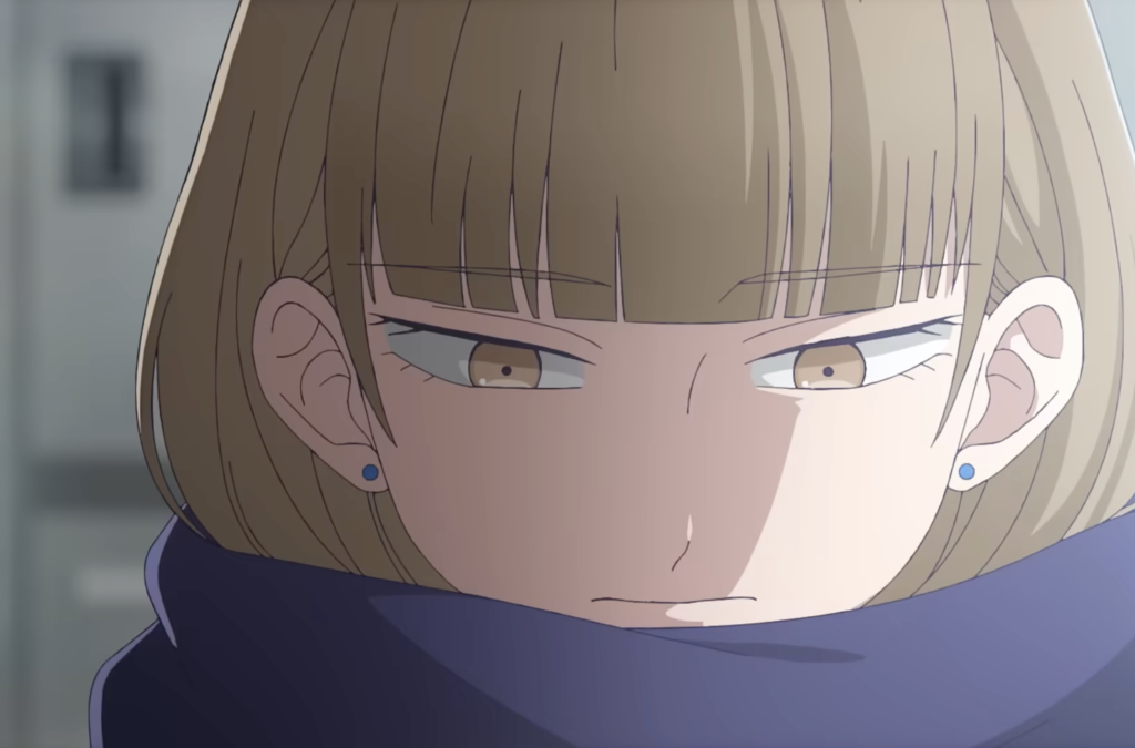 a still of koyuki looking sad and down from the ramparts of ice official trailer