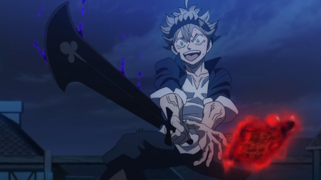 Asta's demon-destroyer sword from the black clover anime series