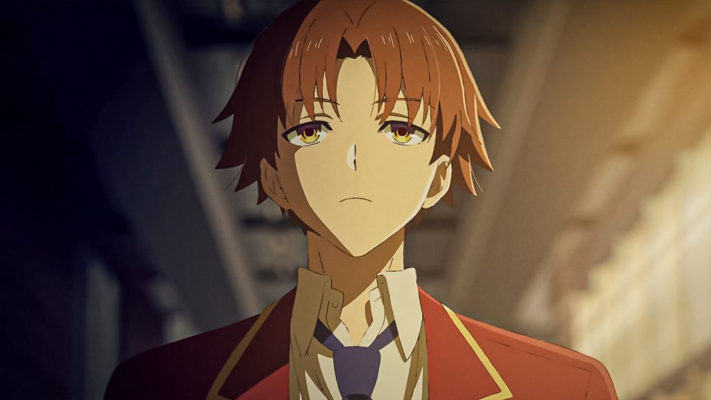 ayanokoji confronts hosen in classroom of the elite season 4 episode 4