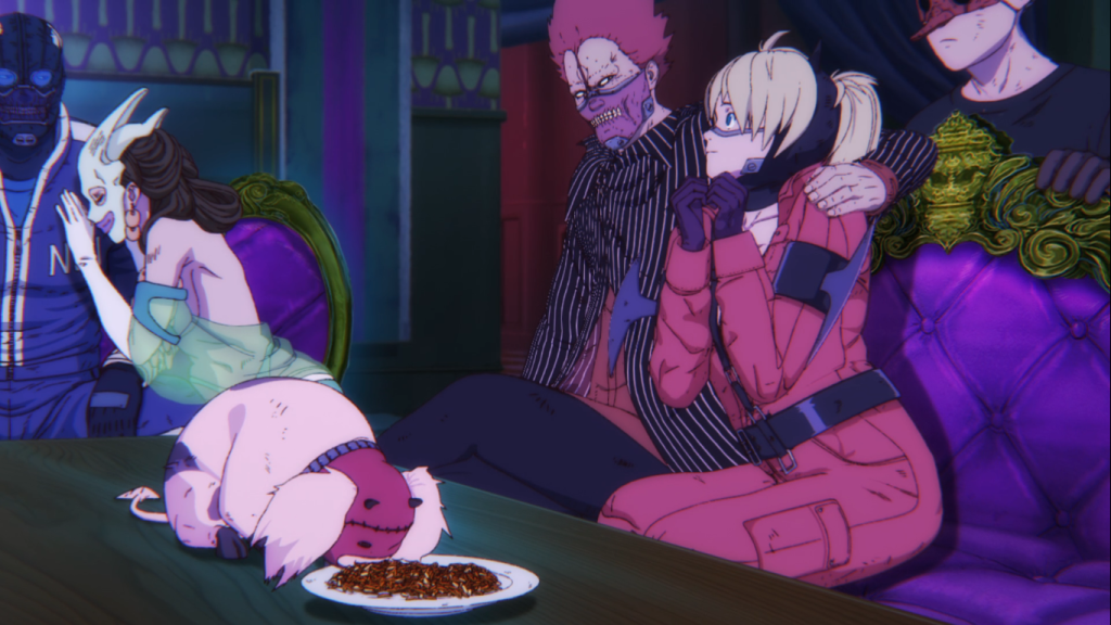 en, noi, and nikaido from dorohedoro season 2