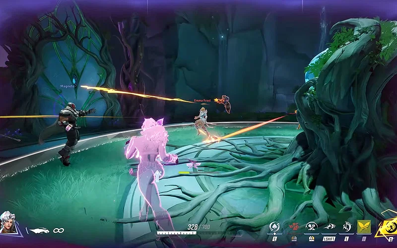 What Is the Pathfinder Program in Marvel Rivals? Requirements and Rewards Explained 3 Marvel Rivals gameplay screenshot shows a Vanguard player contesting an objective with fellow teammates.