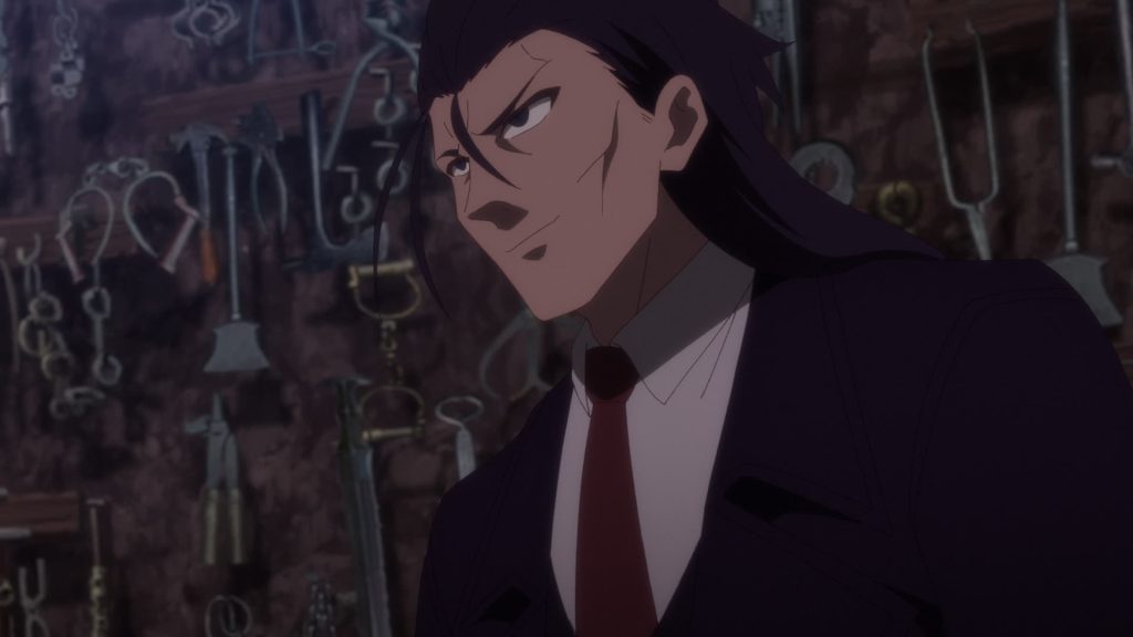 Hakuto Kunai smirking