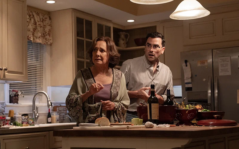 Dan Levy and Taylor Ortega Shine in Crime-Driven Comedy 11 (L to R) Laurie Metcalf as Linda and Dan Levy as Nicky in BIG MISTAKES.
