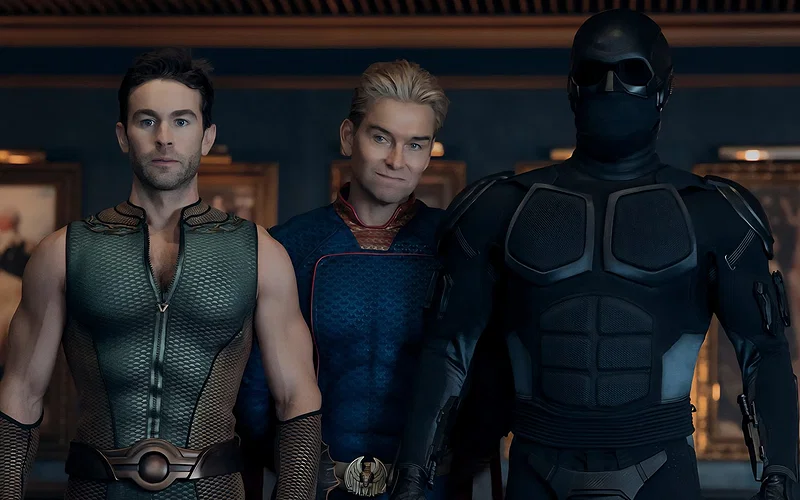 "Every One of You Sons of Bitches" 6 The Boys Season 5 Episode 1 Deep Homelander Noir scaled