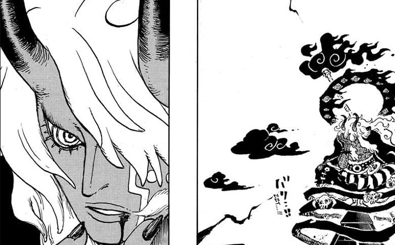 Every New Devil Fruit User in The Final Saga, Ranked 14 One Piece Chapter 1179, showing the apparent face reveal of the mysterious antagonist, Saint Imu.