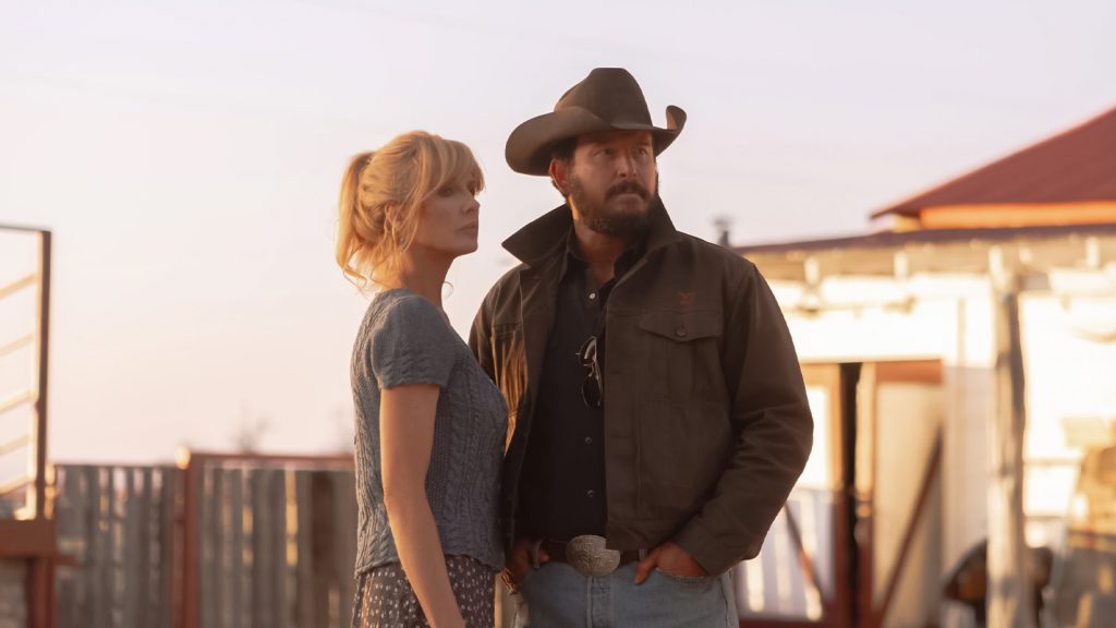 Cole Hauser and Kelly Reilly in Dutton Ranch