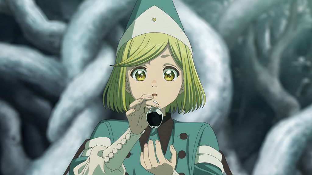 Coco looking at her ink, Witch Hat Atelier