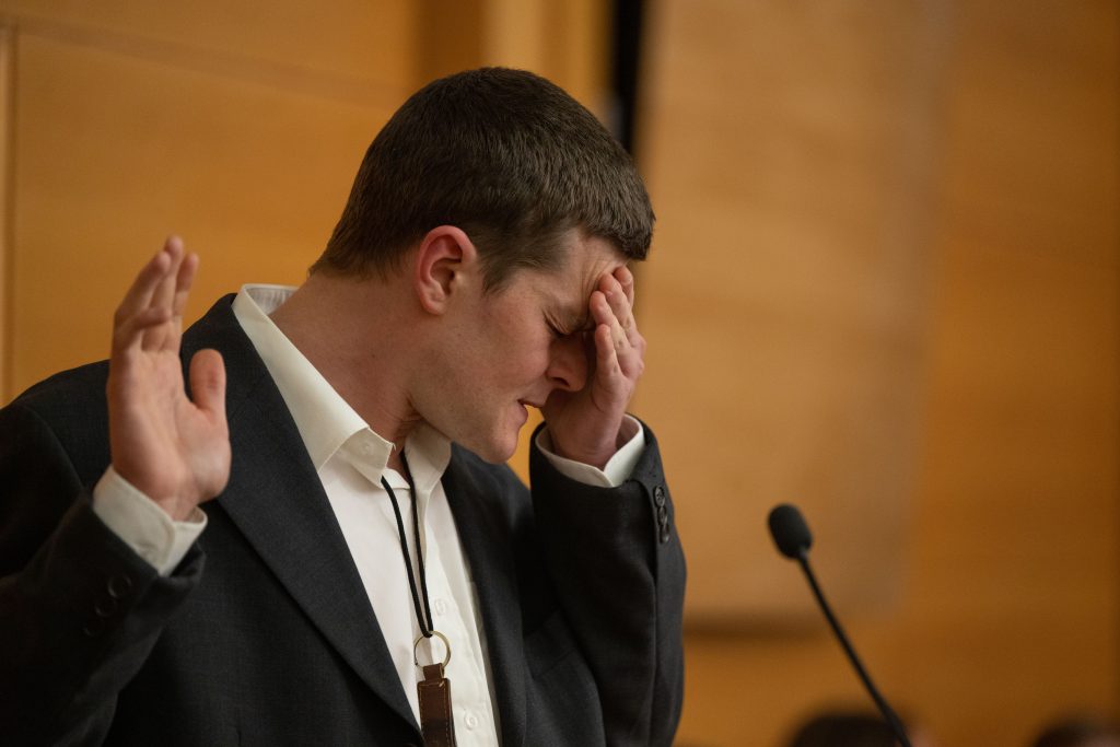 A still from I Swear, starring Robert Aramayo. Courtesy of Sony Pictures Classics.