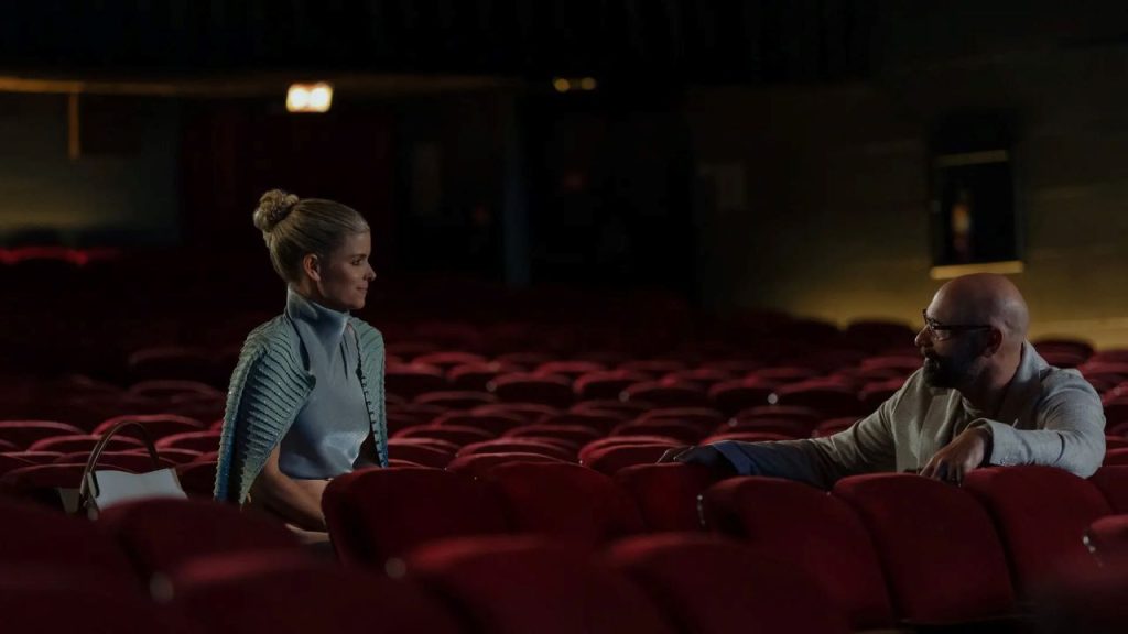 Imperfect Women Episode 5 Recap and Ending Explained: Who Was Following Nancy? 27 Howard and Nancy in a theare hall in Imperfect Women Episode 5