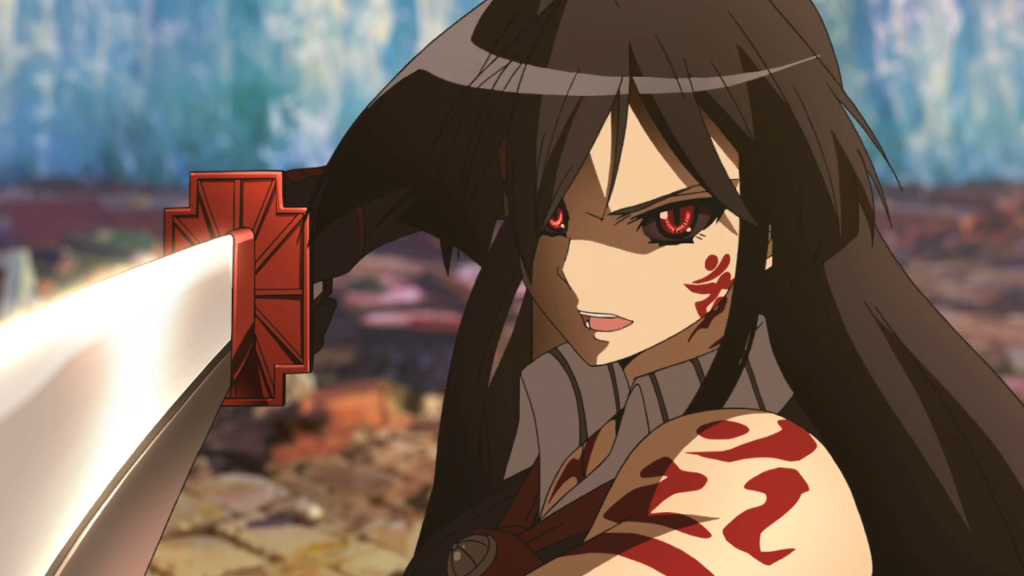 akame's transformation from the anime against Esdeath