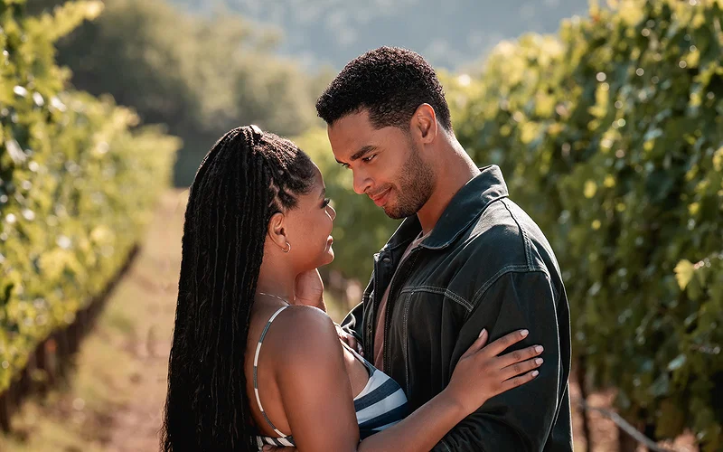 Surprisingly Riveting Rom-Com Breathes New Life into Tired Tropes 1 (from left) Anna (Halle Bailey) and Michael (Regé-Jean Page) in You, Me and Tuscany, directed by Kat Coiro.