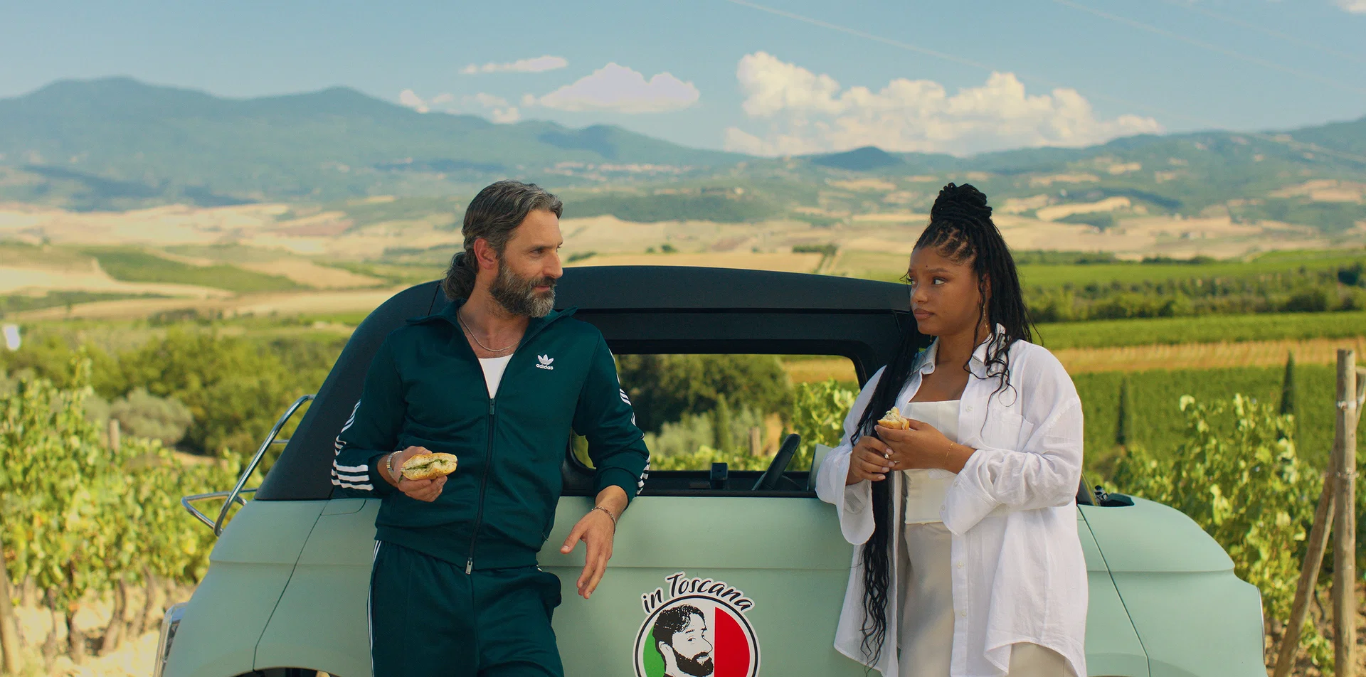 Surprisingly Riveting Rom-Com Breathes New Life into Tired Tropes 24 (from left) Lorenzo (Marco Calvani) and Anna (Halle Bailey) in You, Me and Tuscany, directed by Kat Coiro.