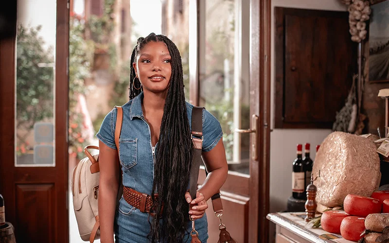 Surprisingly Riveting Rom-Com Breathes New Life into Tired Tropes 27 Halle Bailey as Anna in You, Me and Tuscany, directed by Kat Coiro.
