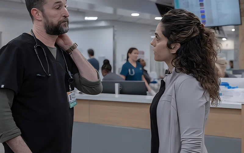 00 P.M." 27 noah wyle sepideh moafi