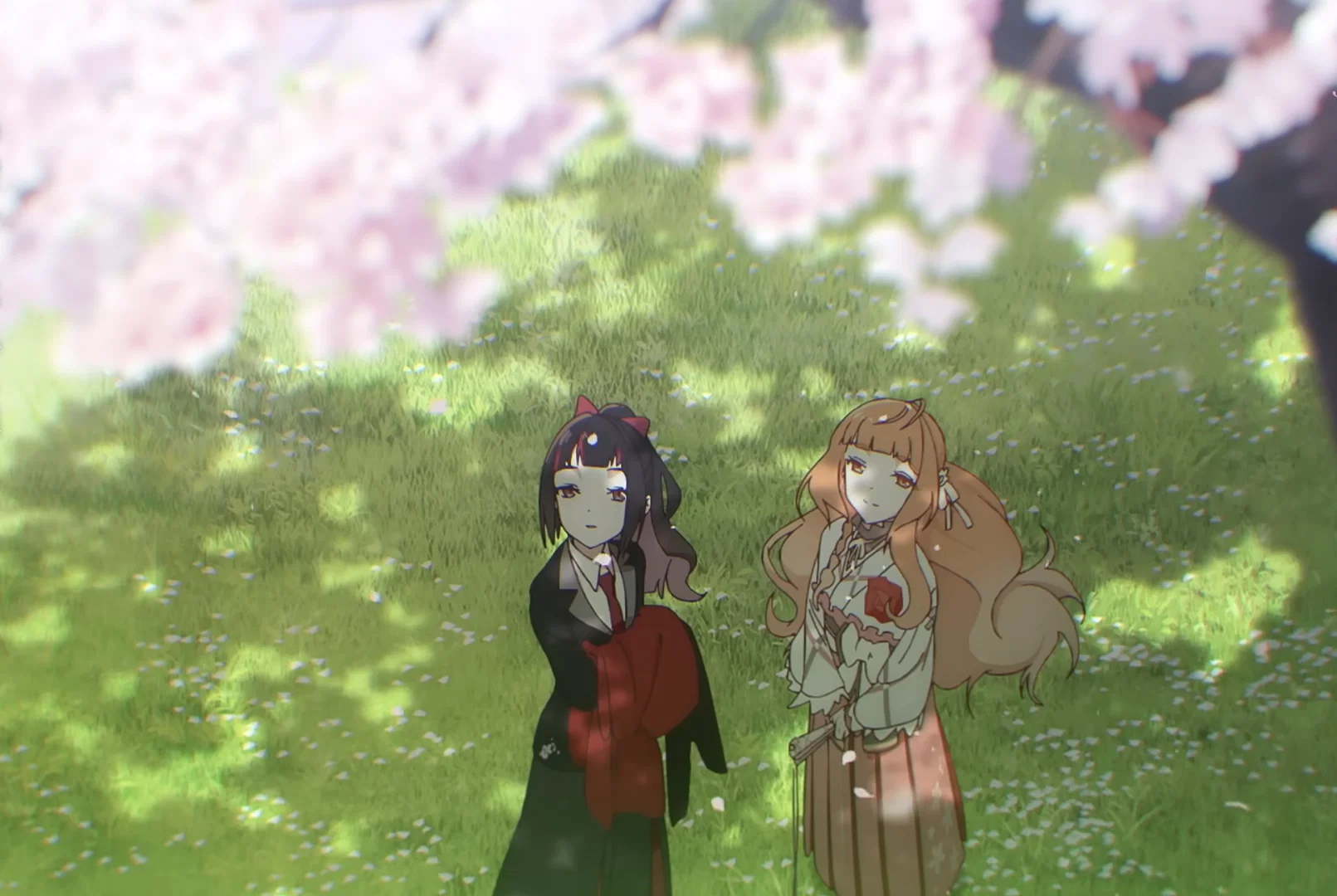 Dance of Spring Release Date, Time, What to Expect & How to Watch 20 hinagiku the goddess of spring stands beside her guard sakura after completing a ritual to bring back spring in agents of the four seasons anime