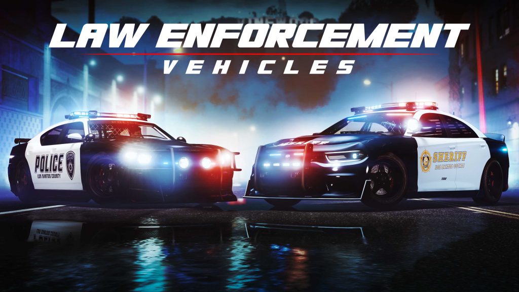 Law Enforcement Vehicles in GTA Online.