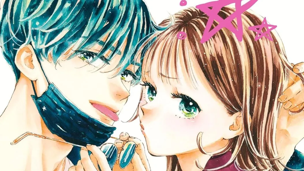 Chiaki, a normal teenage girl, and her childhood friend Subaru from Gazing at the Star Next Door manga. 