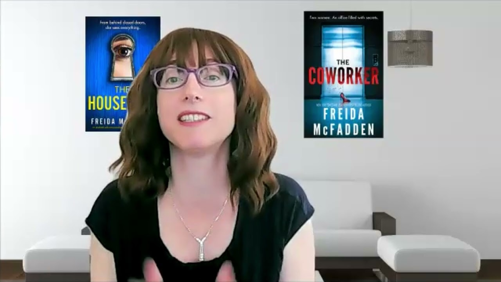 the housemaid author sara cohen/freida mcfadden in a still from an interview 