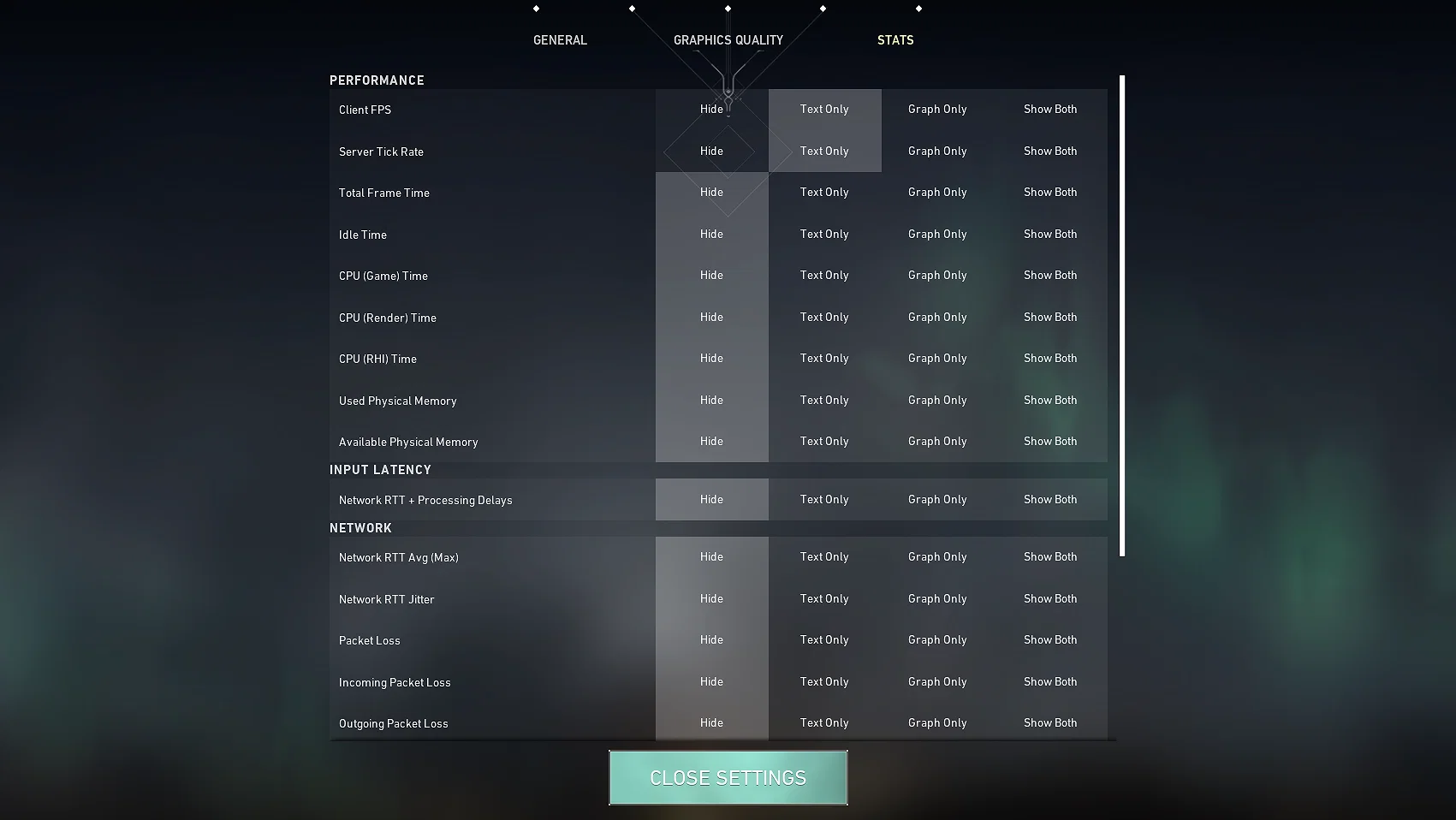 Best PC Settings for High FPS & Improved Gameplay 9 Valorant Stats settings