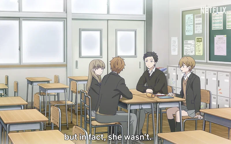 A Love Triangle Worth the Wait 3 minato joins hikawa, miki, and yota after school to study together in the ramparts of ice episode 2