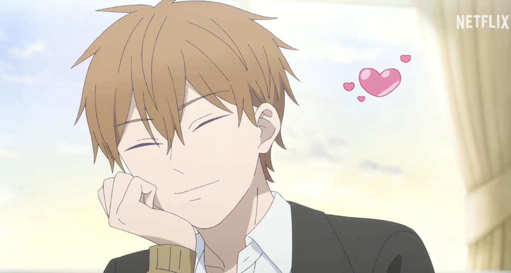 minato smiles towards hikawa after sitting beside her in the ramparts of ice episode 2