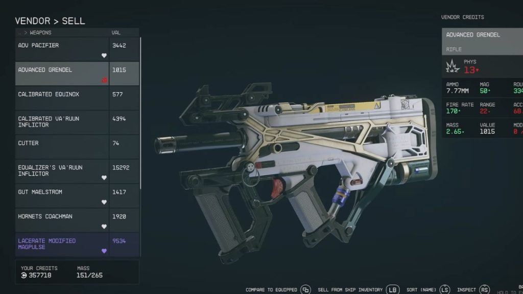 In-game image from Starfield