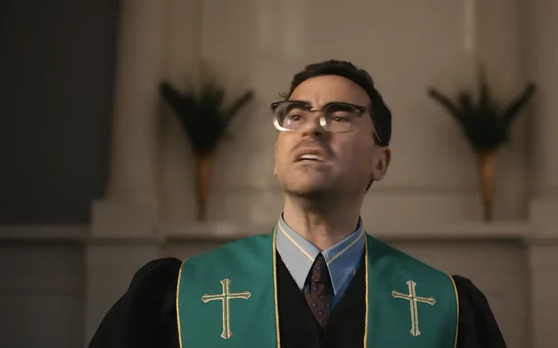 The Most-Asked Questions About Big Mistakes, Answered 1 Dan Levy plays Nick in Big Mistakes