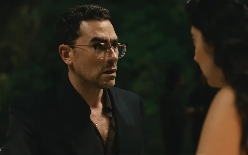 The Most-Asked Questions About Big Mistakes, Answered 19 Dan Levy in a still from Big Mistakes