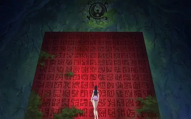 nico robin reading the red poneglyph on the Zou island in one piece | Credits: Toei Animation