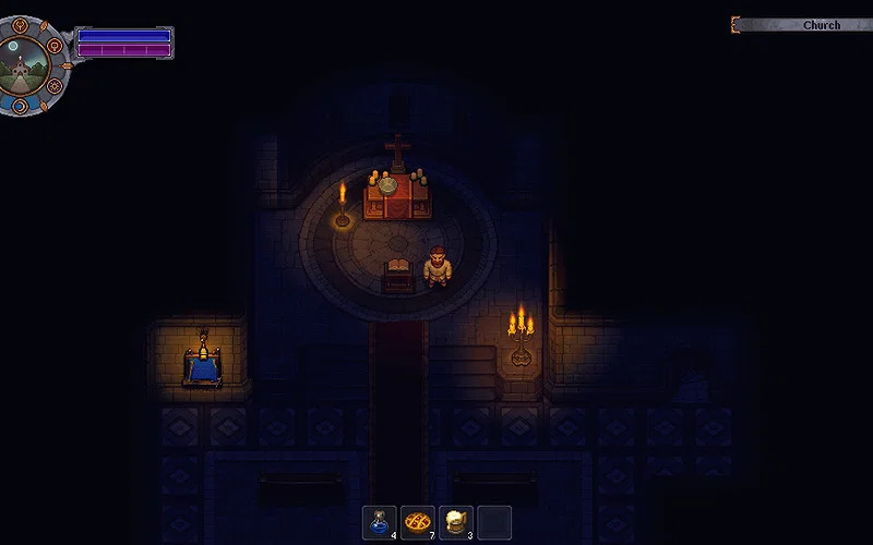 Where Is Witch Hill in Graveyard Keeper? 4 Inside the Church in Graveyard Keeper.