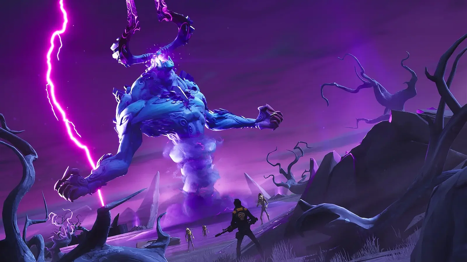 How to Pre-Register for Fortnite Save the World? 12 A huge boss fight in Fortnite Save the World.