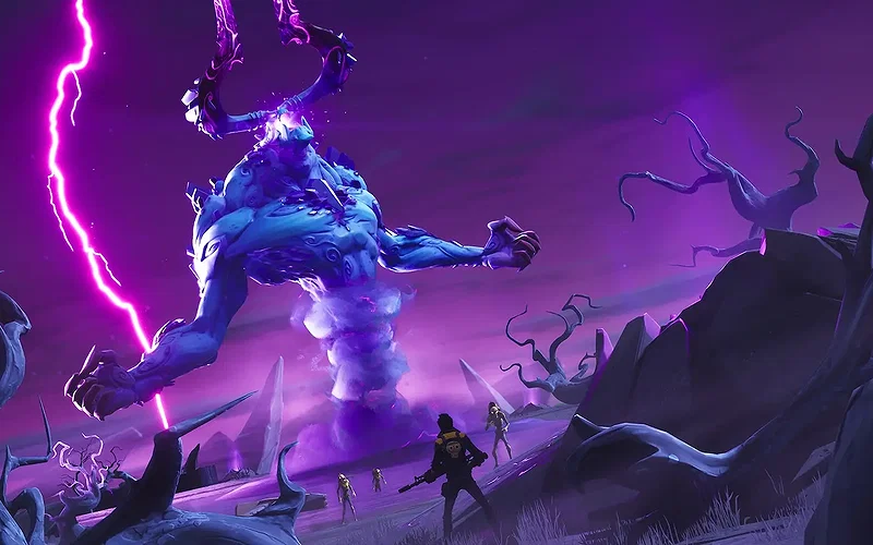 How to Pre-Register for Fortnite Save the World? 2 A huge boss fight in Fortnite Save the World.