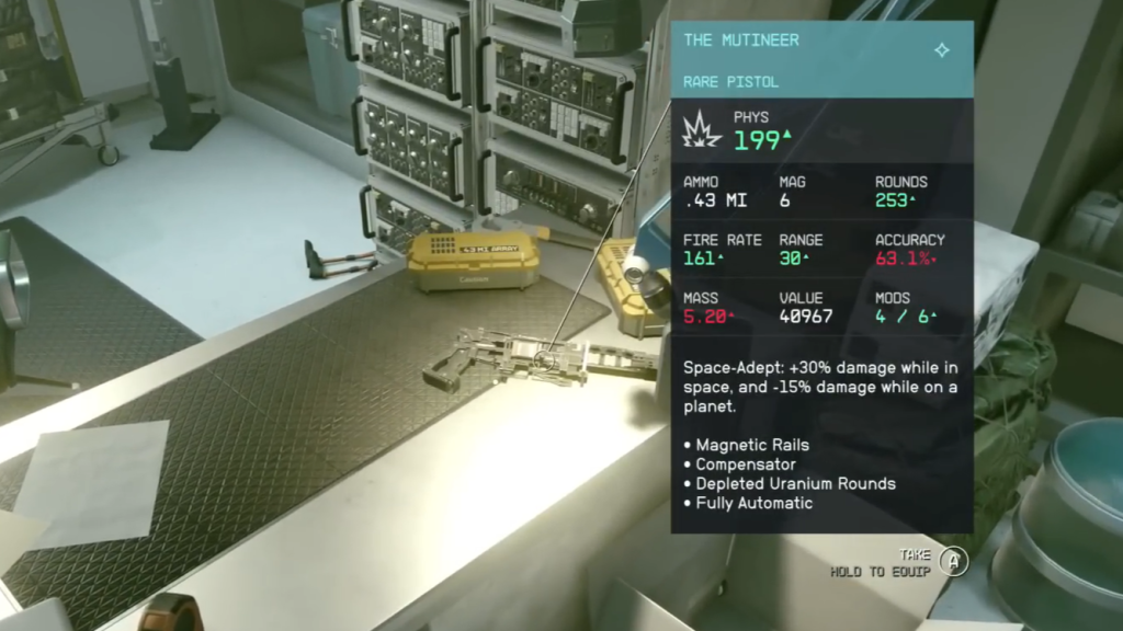 The Mutineer in Starfield.