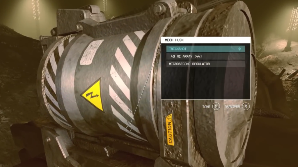 Trickshot in Starfield.