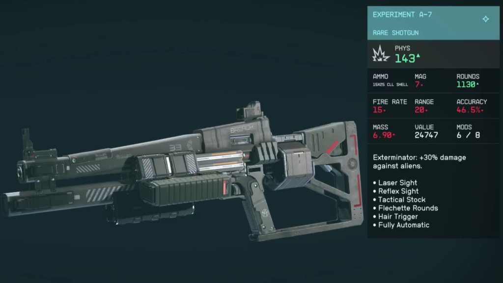 Experiment A-7 in Starfield.