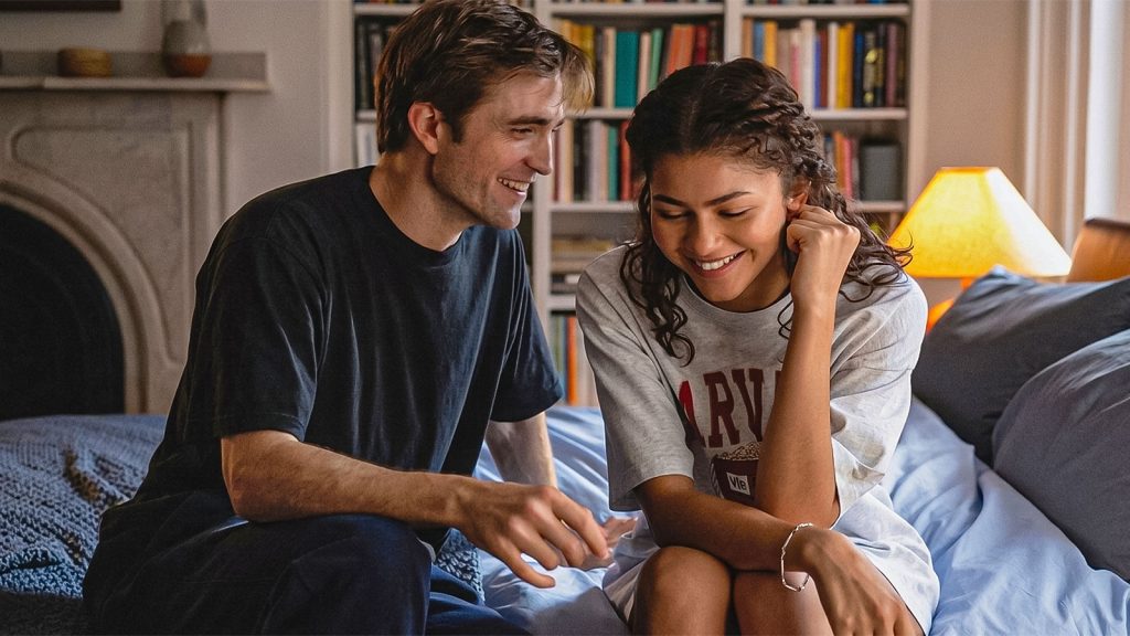 zendaya robert and pattinson in a24 the drama