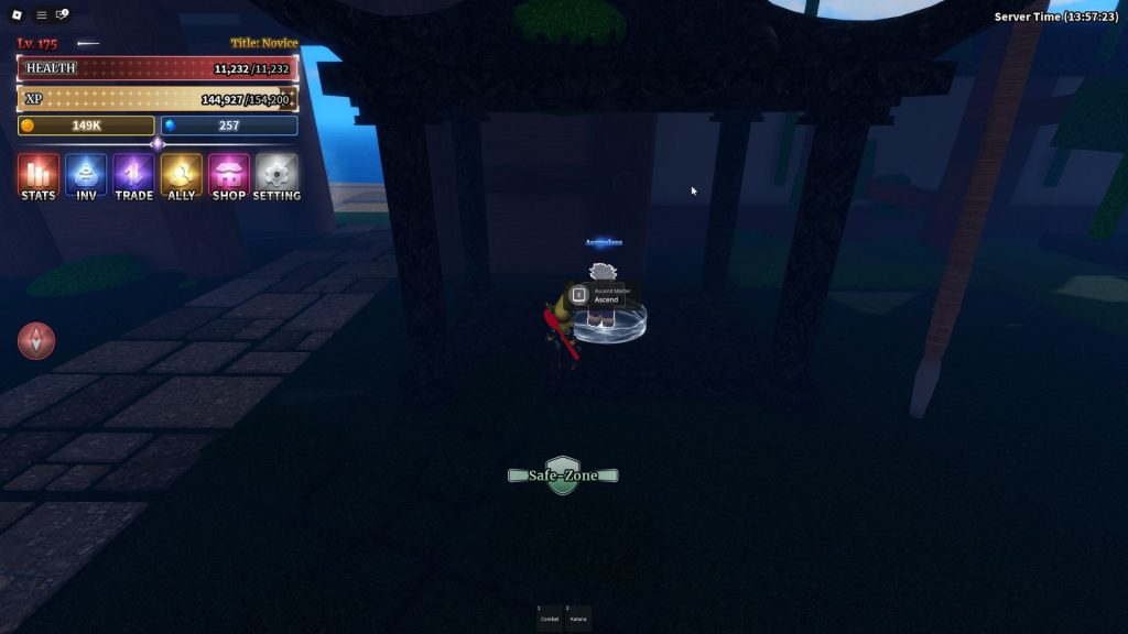 Ascend Master NPC in Sailor Piece