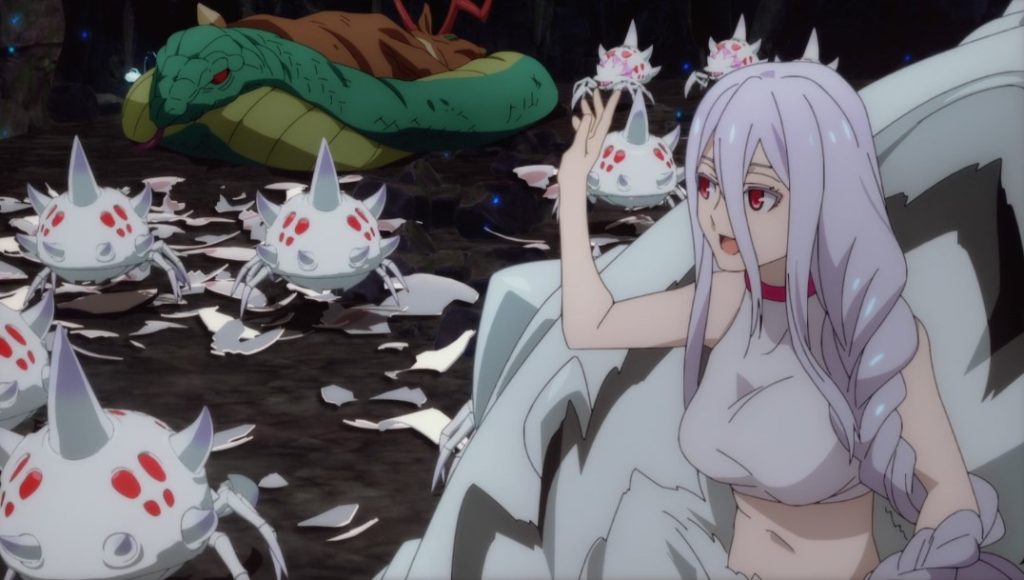 Kumoko freeing her siblings