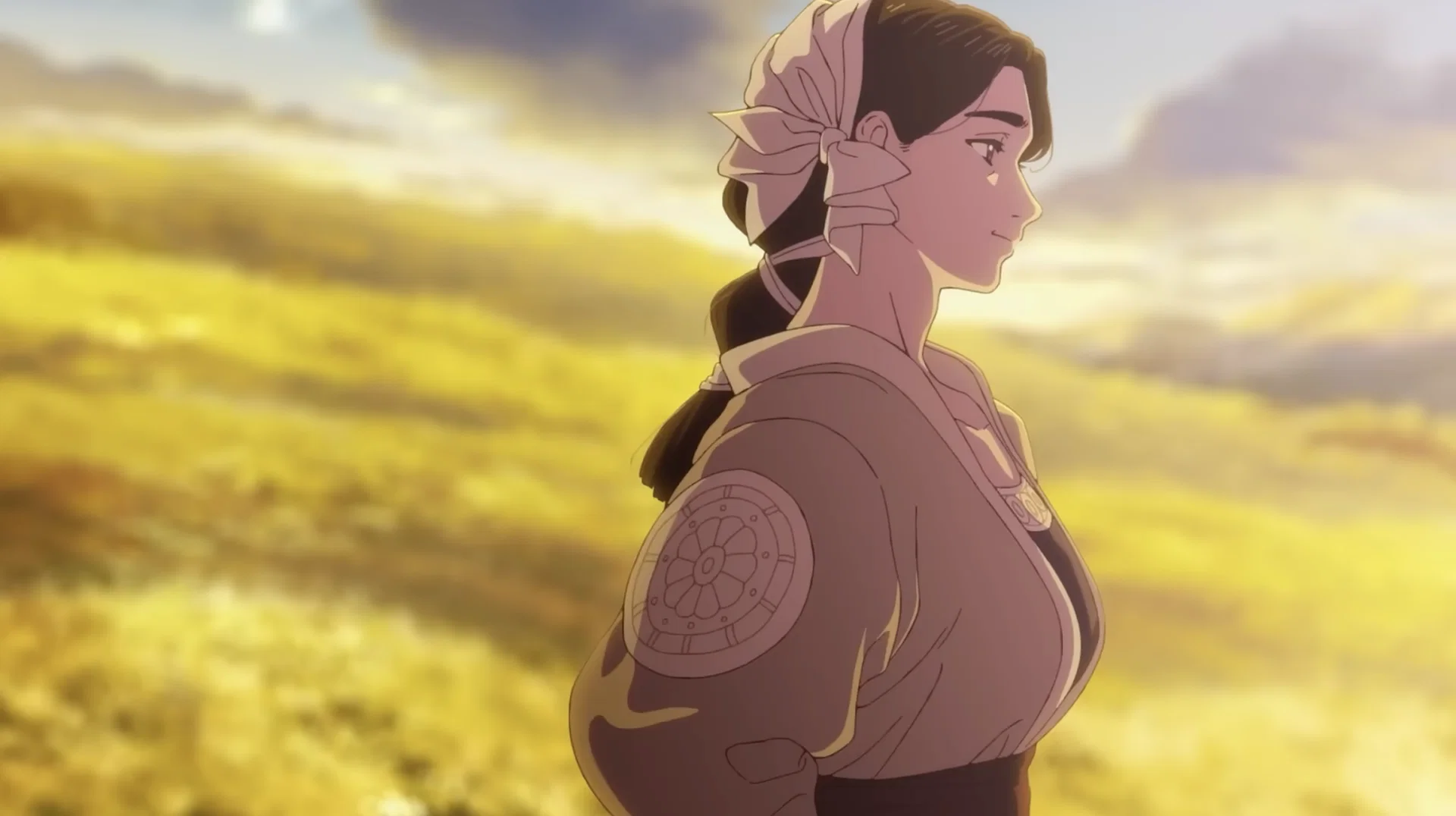 Agott Thrusts Coco Into Danger Behind Qifrey’s Back 21 a still shot of coco's mother standing outside of their cottage in witch hat atelier