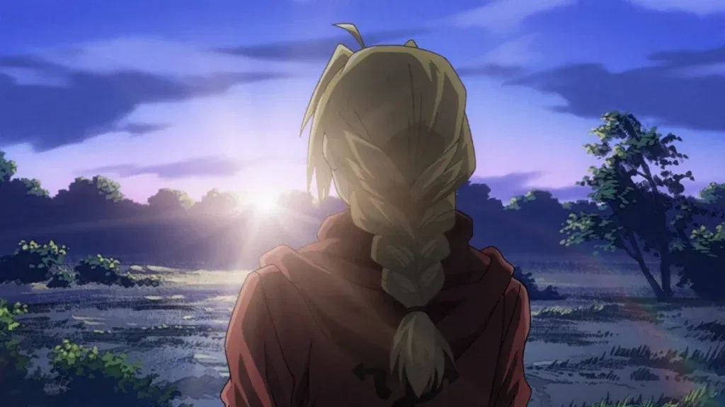 a still of edward from fma: brotherhood promised day arc
